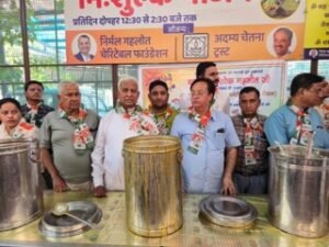 मथुरा 6 मई 26 *जोधपुर जिला कांग्रेस कमेटी ओबीसी विभाग द्वारा मानवता की रसोई में निशुल्क भोजन की व्यवस्था*