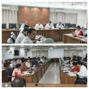 बांदा 6 मई 26* नगर निकाय एवं नगर पंचायतों में संचालित योजनाओं की समीक्षा बैठक सम्पन्न हुई।**