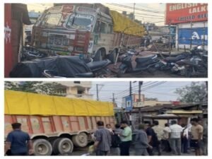नैनीताल8मई26*लालकुआँ कोतवाली चोराहे पर एक बड़ा हादसा होने से टला