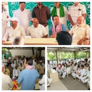 मथुरा9मई26*सपा को बड़ा झटका, योगेंद्र सिंह फौजदार सैकड़ों समर्थकों संग रालोद में शामिल