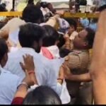 लखनऊ16मई26*नीट परीक्षा रद्द किए जाने के विरोध में लखनऊ यूनिवर्सिटी के बाहर किया विरोध प्रदर्शन*