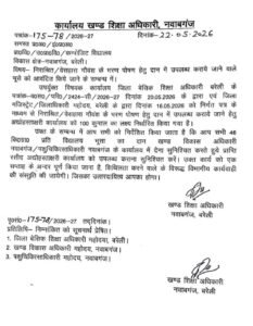बरेली २९मयी २६ * यूपी में सरकारी शिक्षक अब अब 100 कुंतल भूसा जुटाएंगे,बरेली BSA ने आदेश जारी किए, टीचर बोले - कल को गोबर भी उठवाएंगे