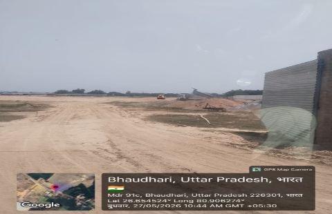 लखनऊ २७ मई २६ * प्रशासन की मिली भगत से वर्क आर्डर के नाम पर खनन माफियाओं का बड़ा खेल।