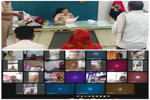 सुल्तानपुर २९ मई २६ * पुलिस अधीक्षक चारू निगम द्वारा पुलिस कार्यालय में जनसुनवाई कर जनसमस्याओं को सुना जा रहा है। सुल्तानपुर २९ मई २६ * पुलिस अधीक्षक चारू निगम द्वारा पुलिस कार्यालय में जनसुनवाई कर जनसमस्याओं को सुना जा रहा है।