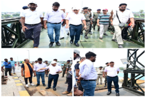 भागलपुर २९मयी २६ * विक्रमशिला सेतु पर निर्माण कार्यों का जिलाधिकारी ने किया निरीक्षण, 7 जून से पूर्व आवागमन प्रारंभ कराने के लक्ष्य के साथ युद्धस्तर पर चल रहा कार्य