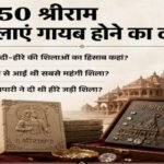 अयोध्या16जून26*राम मंदिर चढ़ावा कांड में नया मामला: 1250 बहुमूल्य श्रीराम शिलाएं गायब होने का दावा किया गया है*