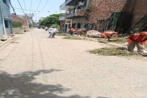 कौशाम्बी16जून26*युद्धस्तर पर हुआ सफाई अभियान मोहल्ले वासियों में खुशी*