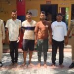 मथुरा 24 जून 26* हत्या के प्रयास के अभियोग में वांछित 04 अभियुक्तगण को मय एक अवैध चाकू के साथ किया गया गिरफ्तार ।*