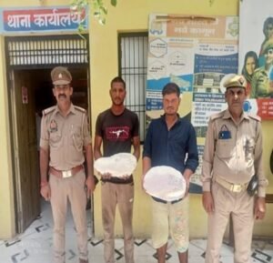 मथुरा 26 जून 26*थाना महावन पुलिस द्वारा चोरी के अभियोग से सम्बन्धित 02 अभियुक्तगण को चोरी के माल सहित गिरफ्तार किया गया ।*