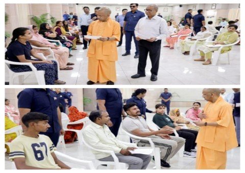 लखनऊ1जून26*मुख्यमंत्री ने लखनऊ स्थिति सरकारी आवास पर जनता दर्शन में समस्याओं को सुनकर दिया निस्तारण के निर्देश