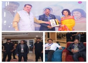 करनाल 1जून 26*5सितारा होटल में सेलेब्रिटी गेस्ट रजा मुराद व सेलेब्रिटी गेस्ट वर्षा उसगांवकर द्वारा सम्मानित किया।