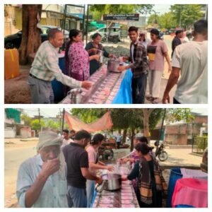 कानपुर नगर9जून26*भीषण गर्मी में गुप्ता परिवार की अनूठी पहल, राहगीरों को बांटा शीतल शरबत*
