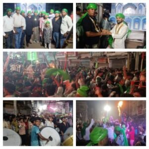 रोहतास27जून26**डेहरी में गूंजा 'या हुसैन': अकीदत और भाईचारे के साथ निकला मोहर्रम का जुलूस | 