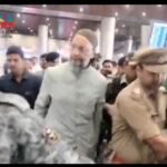 लखनऊ14जून26*चौधरी चरण सिंह एयरपोर्ट पर पहुंचे AIMIM के राष्ट्रीय अध्यक्ष असदुद्दीन ओवैसी ।