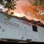 बांदा जून 26*अज्ञात कारणों के चलते सहयोग आश्रम स्कूल में लगी आग, लाखों का सामान जलकर राख*