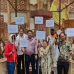 कानपूर नगर २जुन २०२६ * पत्रकारों के ऊपर हो रहे फर्जी मुकदमे व पत्रकारों पर हमले के विरोध में कानपुर दक्षिण प्रेस क्लब का अर्धनग्न प्रदर्शन