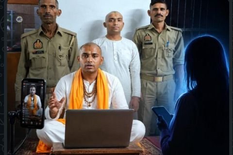 मथुरा २ जून २०२६ * उत्तर प्रदेश के मथुरा (गोवर्धन) में पुलिस ने एक शातिर 'अश्लील साधु' का पर्दाफाश किया है।