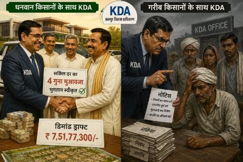 कानपूर नगर ३ जून २६ *न्यू सिटी कानपुर परियोजना में कार्यरत OSD डॉ रवि प्रताप सिंह द्वारा चलाया जा रहा है दो तरह का क़ानून व्यवस्था , जिसके चलते गरीब किसान को ही फंसा दिया गया है ज़बरन