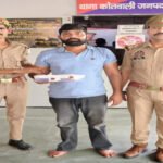 मथुरा 6 जून 26*थाना कोतवाली पुलिस द्वारा जान से मारने की नियत से फायरिंग करने के अभियोग में वांछित अभियुक्त को घटना में प्रयुक्त लाइसेंसी रिवाल्वर .32 बोर व 05 जिन्दा कारतूस .32 बोर सहित किया गया गिरफ्तार ।*