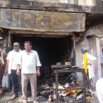 अयोध्या 8 jun 2026*में अनिल टेलर्स की दुकान में लगी आग, लाखों का सामान जलकर राख