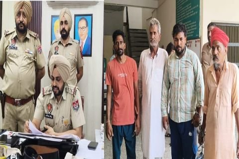अबोहर पंजाब २९ जून २६ * फर्जी पुलिस वाला बनकर लोगों से ठग्गियां मारने में चारों आरोपियों को जेल भेजा