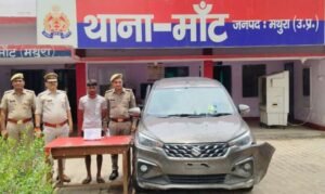 मथुरा 1 जुलाई 26* लूट की घटना कारित करने वाले 02 अभियुक्तगण को पुलिस मुठभेड़ में किया गया गिरफ्तार ।*