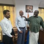 त्रिवेंद्रम8जुलाई26*केरल के परिवहन मंत्री सी पी जॉन से योगेन्द्र यादव ने की मुलाकात: एन डी पी एफ