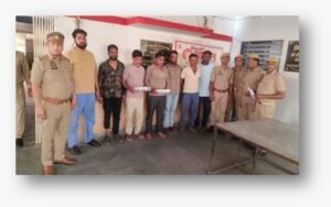 मथुरा 11 जुलाई 26*थाना कोतवाली पुलिस द्वारा जुआ खेलते हुए 07 अभियुक्तगणो को किया गिरफ्तार।*