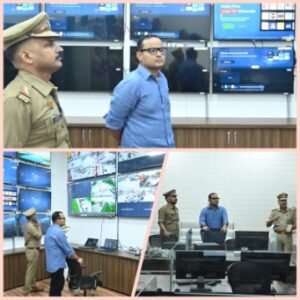 सहारनपुर19जुलाई26*आगामी काँवड़ यात्रा के मद्देनजर एसएसपी ने काँवड़ कंट्रोल रूम का विस्तृत निरीक्षण किया