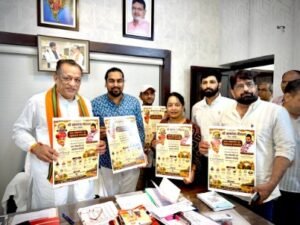 जयपुर21जुलाई26*माननीय मंत्री श्री जोराराम कुमावत ने श्री बाणगंगा गौशाला सेवा समिति के उद्घाटन समारोह के आमंत्रण पत्र का किया विमोचन