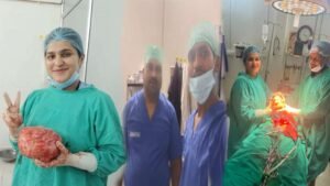 सुल्तानपुर29 जुलाई26*सावत्री हॉस्पिटल में सफल ऑपरेशन से निकाला गया साढ़े चार किलो का ट्युमर*
