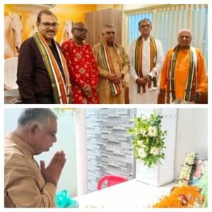 भुवनेश्वर15जुलाई26*उड़ीसा एक्सप्रेस के संपादक ए.पी. दास की माताजी स्वर्णलता दास को दी गई भावभीनी श्रद्धांजलि