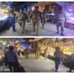 मथुरा 29 जुलाई 26 क्षेत्राधिकारी महावन द्वारा पुलिस वालों के साथ कस्बा बलदेव में पैदल गश्त:-*