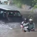 नोयडा28जुलाई26*लगातार बारिश के बाद नोएडा के अंडरपास में भारी जलभराव हो गया, जिससे यातायात प्रभावित हुआ।