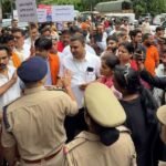 लखनऊ4अगस्त26*अखण्ड आर्यावर्त महासभा का पुलिस कमिश्नरेट मुख्यालय पर प्रदर्शन*