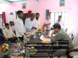 कौशाम्बी7अगस्त26*अफजलपुर सातों गांव में भूमि विवाद की 11 शिकायतों का एसडीएम ने मौके पर कराया निस्तारण*