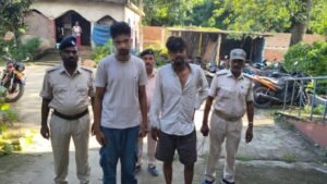 पूर्णियां बिहार8अगस्त 26* मरंगा टोल प्लाजा के पास मोबाइल छीनने वाले 2 अपराधी मोटरसाइकिल सहित गिरफ्तार, 