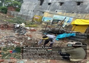 कौशाम्बी8अगस्त26*राजस्व विभाग के साठगांठ से तालाब की भूमि पर हो रहा निर्माण*