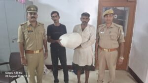 मथुरा 28 अगस्त 26*थाना गोवर्धन पुलिस टीम द्वारा 02 अभियुक्त को 05 किलोग्राम अवैध गांजा सहित गिरफ्तार का गया ।*