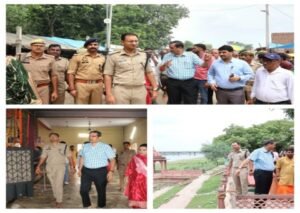 मथुरा 3 अगस्त 26* महावन स्थित चिंताहरण महादेव में लगे सीसीटीवी कैमरे का निरीक्षण*