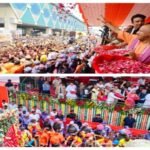 मेरठ8अगस्त2026*शिव भक्तों पर पुष्पवर्षा के बाद सीएम का सम्बोधन……*