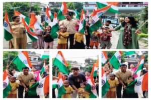 हल्द्वानी14अगस्त26*एक समाज श्रेष्ठ समाज संस्था ने बच्चों को तिरंगा वितरण कर हर घर तिरंगा लगाने के लिए जागरूक किया
