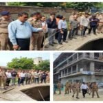 मथुरा21अगस्त26*मथुरा में निर्माणाधीन मॉल की शटरिंग गिरी, DM-SP ने किया घटनास्थल का निरीक्षण