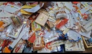 वृंदावन 28 अगस्त 26*ठाकुर बांकेबिहारी के लिए भक्तों ने भेजी राखियां