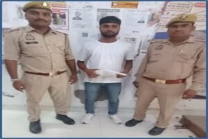 मथुरा 14 सितंबर 26* हत्या के अभियोग में कस्टडी रिमांड के दौरान अभियुक्त की निशानदेही पर घटना में प्रयुक्त 01 अवैध हथियार बरामद 