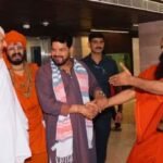 नई दिल्ली 23 सितम्बर 26*गिले-शिकवे खत्म, बृजभूषण शरण सिंह और स्वामी रामदेव ने मिलाया हाथ;
