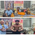 भागलपुर 3 सितंबर 26*स्वर्ण पदक विजेता रौनक राज का भागलपुर पहुंचने पर भव्य स्वागत