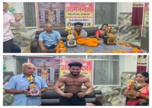 भागलपुर 3 सितंबर 26*स्वर्ण पदक विजेता रौनक राज का भागलपुर पहुंचने पर भव्य स्वागत