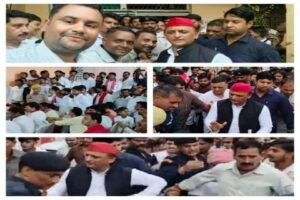 औरैया7 सितंबर 26*बिधूना पहुंचे सपा मुखिया अखिलेश यादव,दिवंगत सपा कार्यकर्ता गौरव रघुवंशी को दी श्रद्धांजलि।*