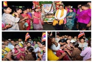 पूर्णिया बिहार 21 सितंबर26 *गुलाबबाग से 135 श्रद्धालुओं का जत्था बाबा रामदेव के जयकारे के साथ कानकी धाम रवाना,